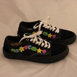 Vans Black Lace Up Pop Cush Canvas Sneakers  Womens 10.5 Mens 9